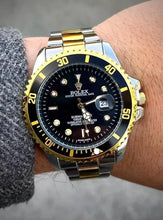 Rolex watch luxury stainless steel black