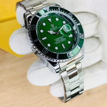 Rolex luxury watch green stainless steel