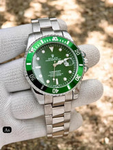 Rolex luxury watch green stainless steel