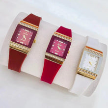 Silicone band daimond watch for ladies fashion