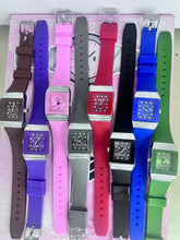 Silicone band daimond watch for ladies fashion
