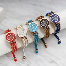 Stylish heart watch in ladies fashion modern design