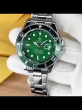 Rolex luxury watch green stainless steel